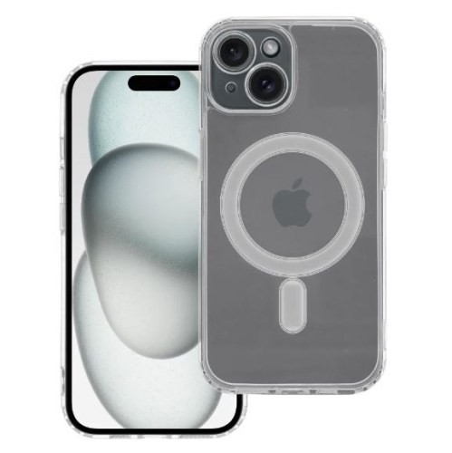 Capa Silicone Mag Cover para iPhone 15 transparente